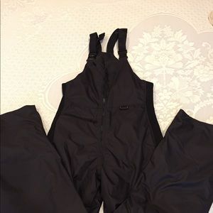 Bibbed winter ski/snowmobile pants.